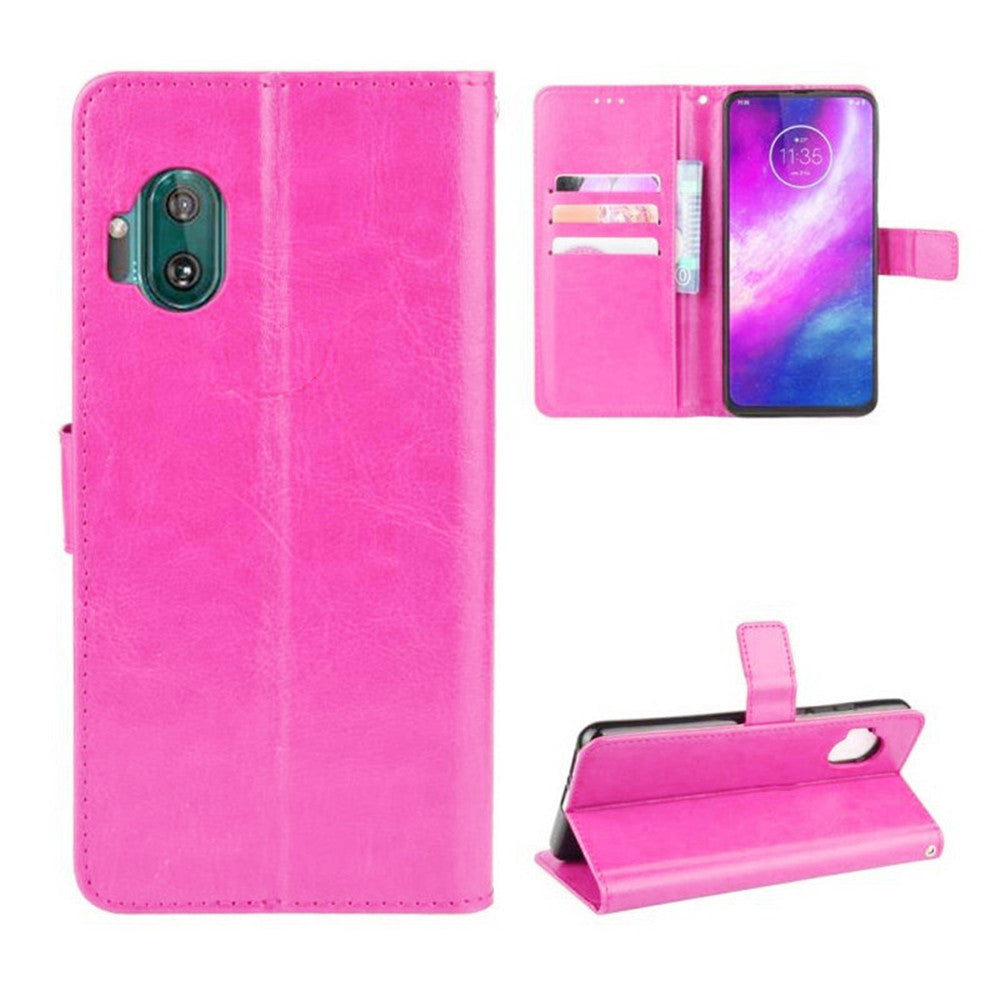 Leather Folio Wallet Case for Motorola Moto One Hyper Leather Folio Wallet Case for Motorola Moto One Hyper